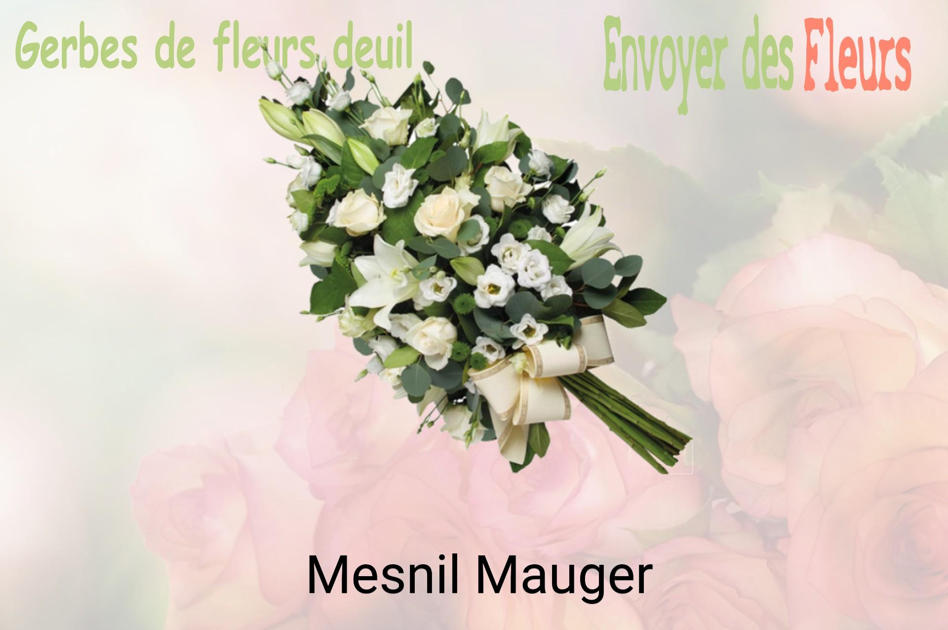 Gerbe de fleurs de deuil livrée à Mesnil-Mauger